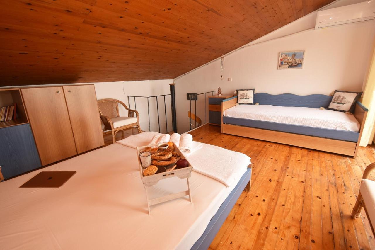 Olia Sea View Shared Pool Villa, Néa Fókaia Zewnętrze zdjęcie