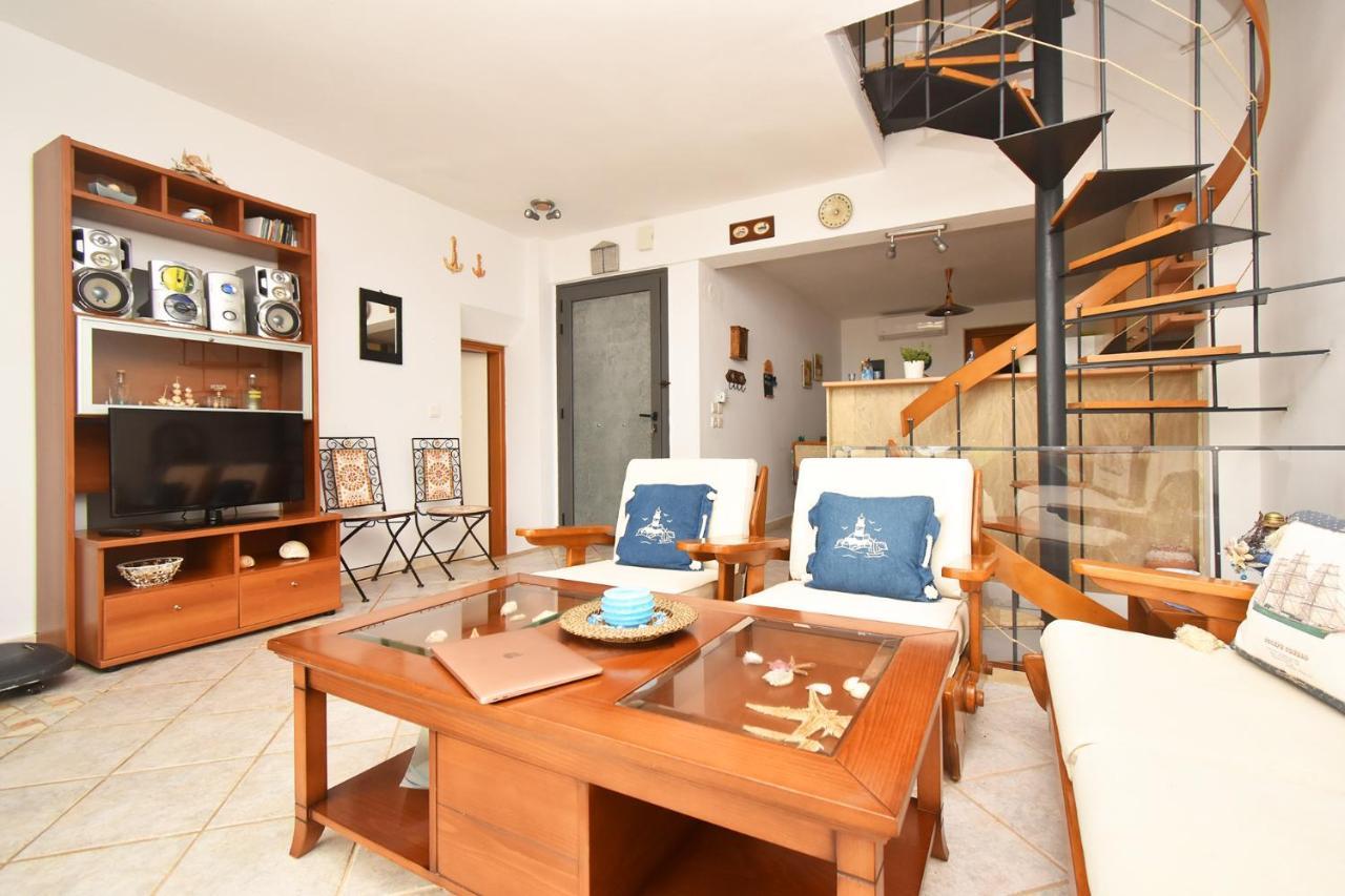 Olia Sea View Shared Pool Villa, Néa Fókaia Zewnętrze zdjęcie