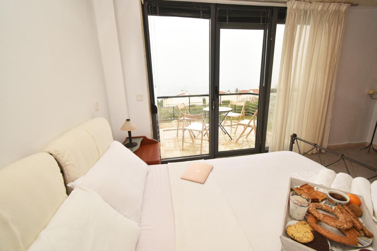 Olia Sea View Shared Pool Villa, Néa Fókaia Zewnętrze zdjęcie